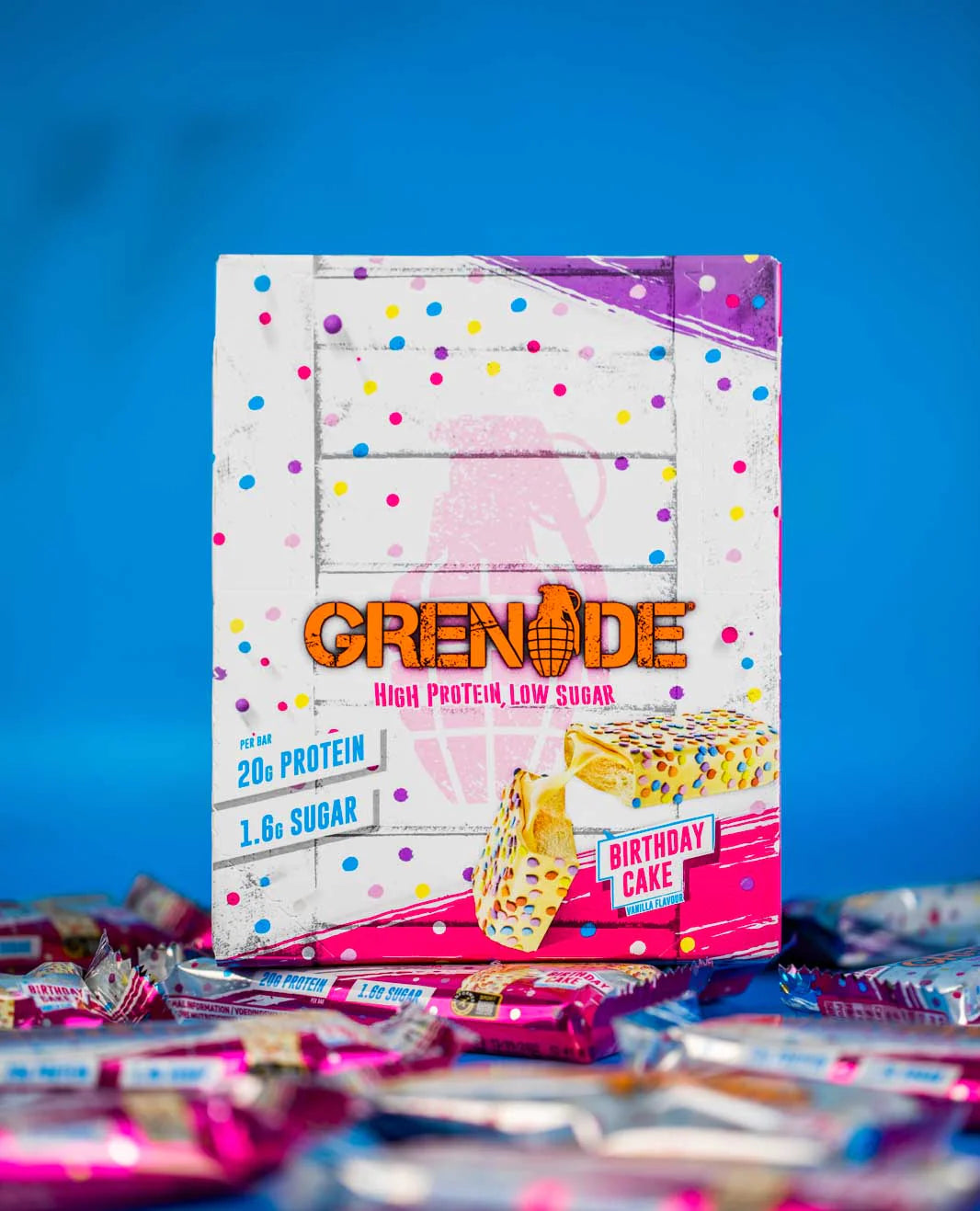 Grenade Protein Bar 12X60G (Carb Killa) - Birthday Cake